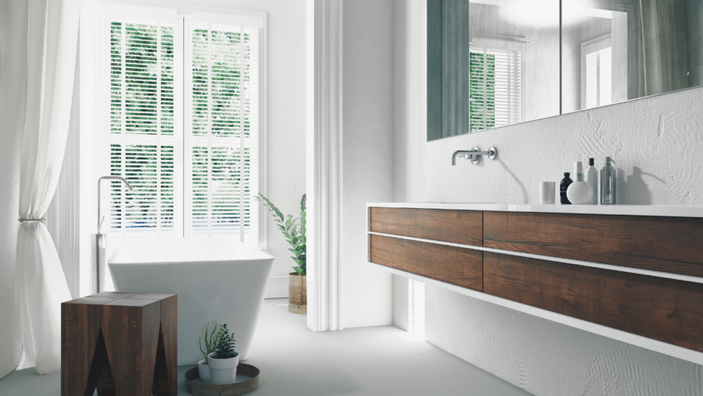 Bathroom Design with Floating Vanity.